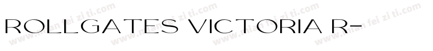 Rollgates Victoria R字体转换